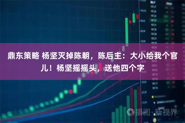 鼎东策略 杨坚灭掉陈朝，陈后主：大小给我个官儿！杨坚摇摇头，送他四个字