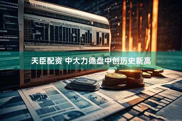 天臣配资 中大力德盘中创历史新高